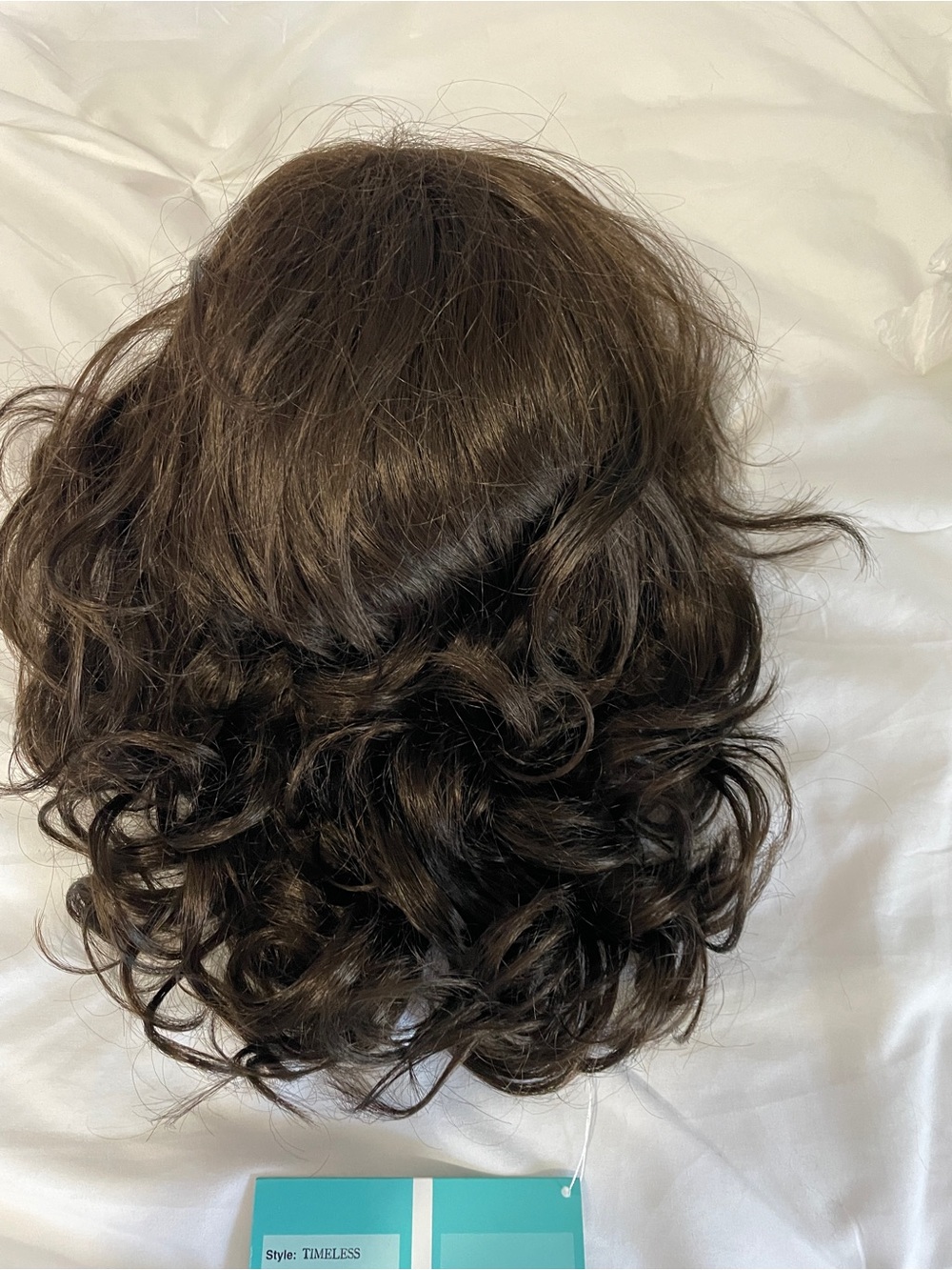 Timeless by Fashion Club Curly Short Wig in Dark Chocolate Brown